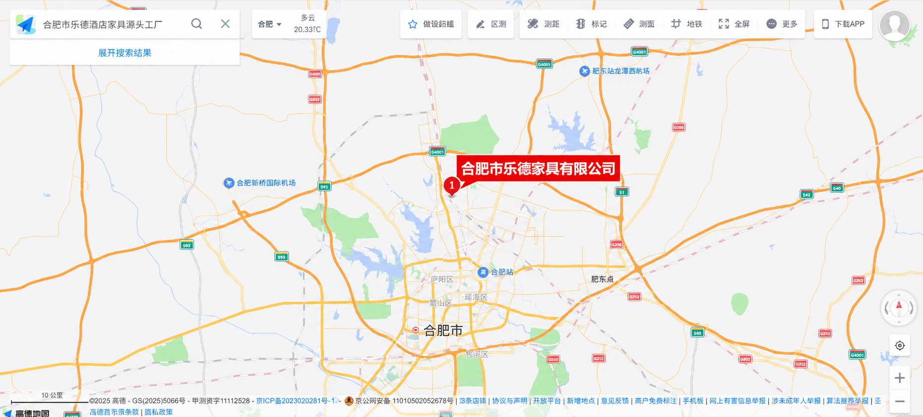 公司位置地图